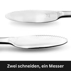 Das zweischneidige Besteckmesser Set
