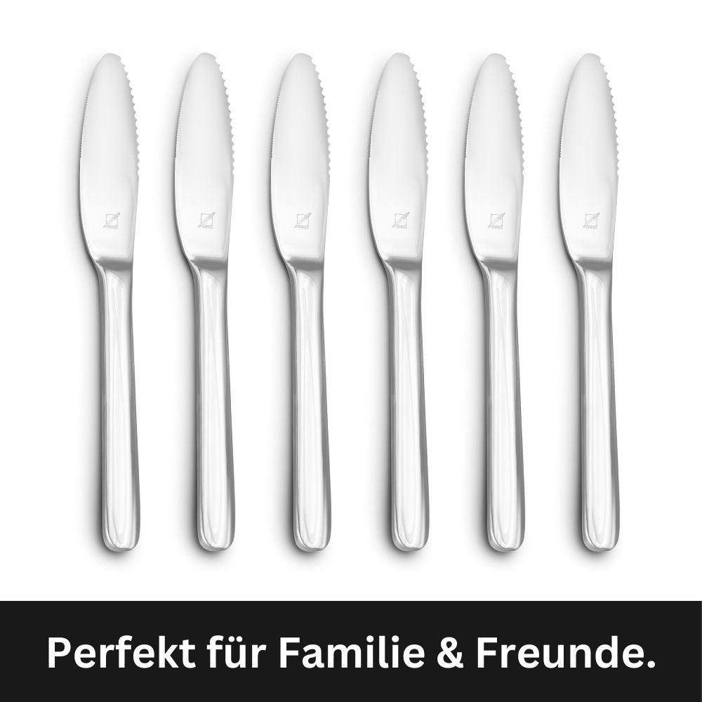 Das zweischneidige Besteckmesser Set